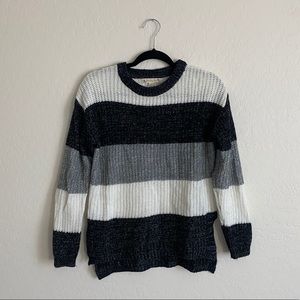 small striped knit sweater